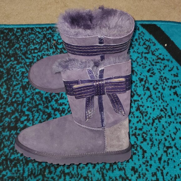 UGG Shearling-Lined Purple Boots, Size 6, NWOB - Picture 8 of 9